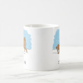 Niedliche Shiba Inu lassen es schnee - Hund Hund U Kaffeetasse (Mittel)