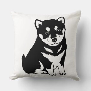 Niedliche Shiba Inu Puppy Art Kissen