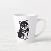 Niedliche Shiba Inu Puppy Art Milchtasse (Rechts)