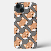 Niedliche Shiba Inu sieht sich lächelnden und blin Case-Mate iPhone Hülle (Rückseite)