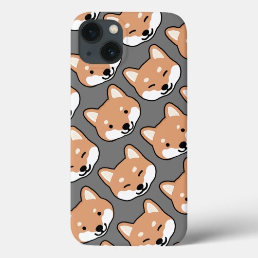 Niedliche Shiba Inu sieht sich lächelnden und blin Case-Mate iPhone Hülle (Rückseite)