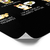 Niedliche Shiba Inu Trumpet Player Geschenk Kinder Poster (Ecke)