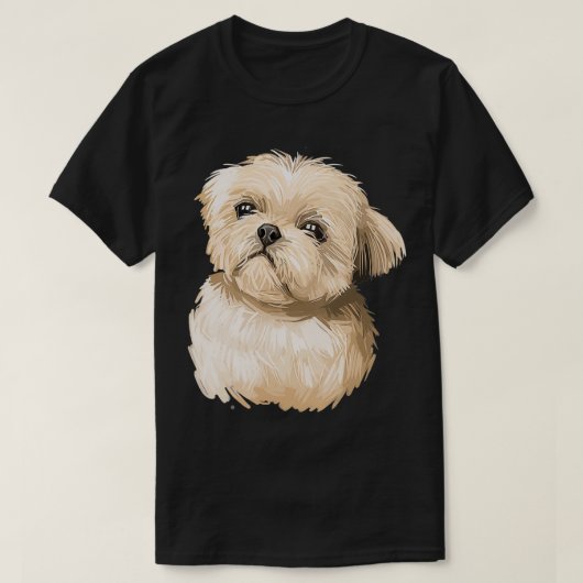 Niedliche Shih Tzu Hund Tiergeschenke T-Shirt (Design vorne)