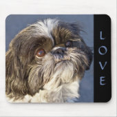 Niedliche Shih Tzu Lover Welpe Hund Mama Mousepad (Vorne)