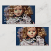 Niedliche Shirley Tempel-Puppe Visitenkarte (Vorne/Hinten)
