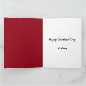 Niedliche shitzu Liebe Valentine Herzkarte Karte (Innenseite)