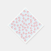 Niedliche Shrimp-Papier-Teller Serviette (Ecke)