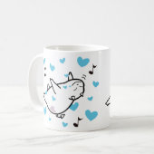 Niedliche Shy Devil Happy Couples Kaffeetasse (Vorderseite Links)