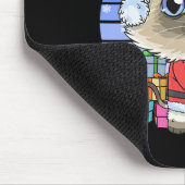 Niedliche Siamese Cat Santa Claus Weihnachten Weih Mousepad (Ecke)