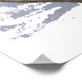 Niedliche siamesische Katze Aquarellmalerei Poster (Ecke)