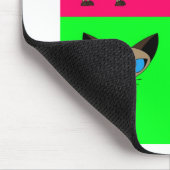 Niedliche siamesische Katzen Mousepad (Ecke)
