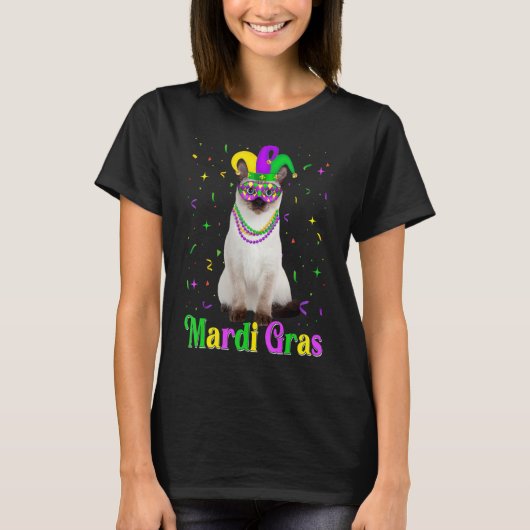 Niedliche siamische Katze Funny Animals Lover Mard T-Shirt (Vorderseite)
