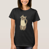 Niedliche Siamkatze für Katze T-Shirt (Vorderseite)