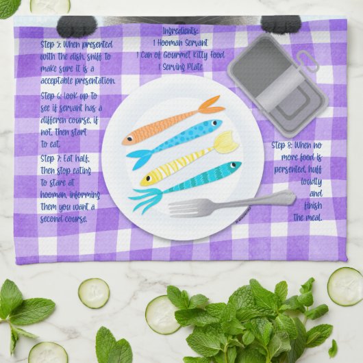 Niedliche Siamkatze Geschirrtuch (Gefaltet)