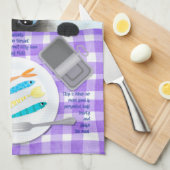 Niedliche Siamkatze Geschirrtuch (Viertel Falte)