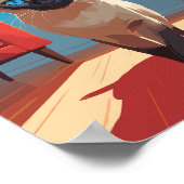 Niedliche Siamkatze Poster (Ecke)