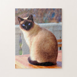 Niedliche Siamkatze Puzzle