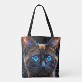 Niedliche Siamkatze Tasche (Rückseite)