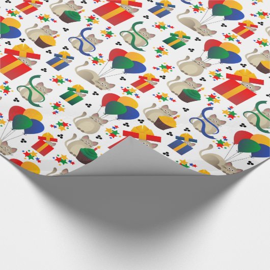 Niedliche Siamkatzen und Präsente Geschenkpapier (Ecke)