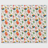 Niedliche Siamkatzen und Präsente Geschenkpapier (Flach)