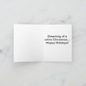 Niedliche sibirische Weihnachtskarte Feiertagskarte (Innenseite)