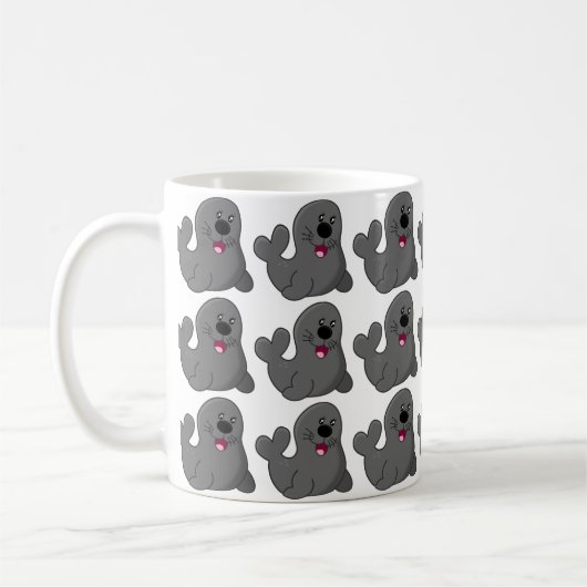 niedliche Siegel Kaffeetasse (Links)