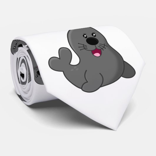 niedliche Siegel Krawatte (Gerollt)