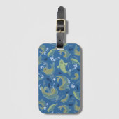 Niedliche Siegel Marine Blue Luggage Tag Gepäckanhänger (Vorderseite Vertikal)