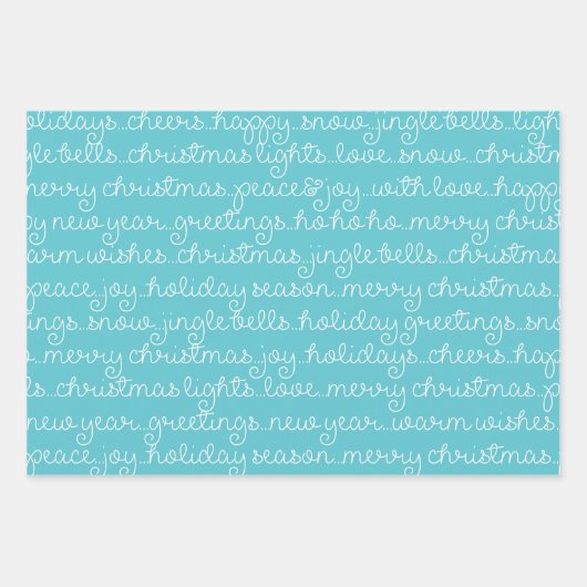 Niedliche Siegel Weihnachtswrapping Paper Sheets Geschenkpapier Set (Vorderseite 3)