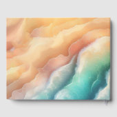 Niedliche Signatur der Sommersonne am rosa Ozeanst Gästebuch (Rückseite)