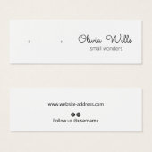 Niedliche Signature-Script-Gestell-Ohrring-Grafikk (Vorne & Hinten)