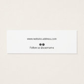 Niedliche Signature-Script-Gestell-Ohrring-Grafikk (Rückseite)