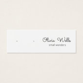 Niedliche Signature-Script-Gestell-Ohrring-Grafikk (Vorderseite)