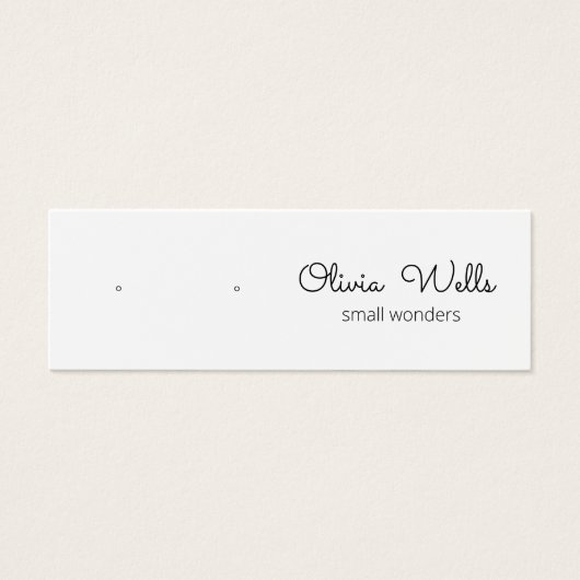 Niedliche Signature-Script-Gestell-Ohrring-Grafikk (Vorderseite)