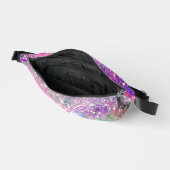 Niedliche Silber-Imitate Glitzer-Monogramm Bauchtasche (Offen)