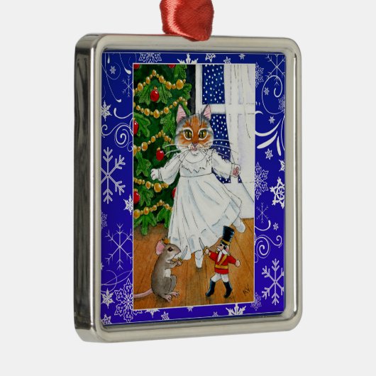 Niedliche Silbernes Ornament (Rechts)