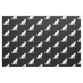 Niedliche Silhouette aus schwarzem und weißem Katz Stoff (Fat Quarter (45,7 x 55,9 cm))