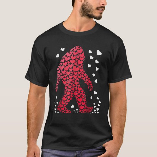 Niedliche Silhouette Bigfoot T-Shirt (Vorderseite)