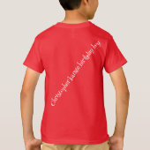 Niedliche Silhouette Karate Kinder T-Shirt (Rückseite)