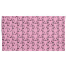 Niedliche Silhouette Mini Coconut Baummuster Rosa Kissenbezug