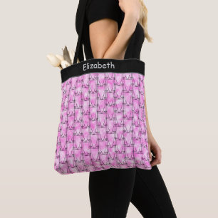 Niedliche Silhouette, modern rosa Tasche