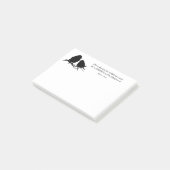 Niedliche Silhouette Post-it Klebezettel (angewinkelt)