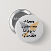 Niedliche Silver & Gold-Zuhause, auf der Sie Ihr T Button (Vorne & Hinten)