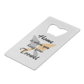 Niedliche Silver & Gold-Zuhause, auf der Sie Ihr T Geldbeutel Flaschenöffner (Vorderseite Schrägansicht)