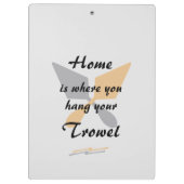 Niedliche Silver & Gold-Zuhause, auf der Sie Ihr T Klemmbrett (Rückseite)