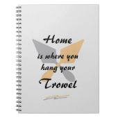 Niedliche Silver & Gold-Zuhause, auf der Sie Ihr T Notizblock (Vorderseite)