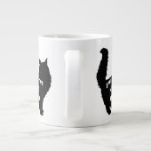 Niedliche SImple Moderne Cat-Mama Jumbo-Tasse (Rückseite)