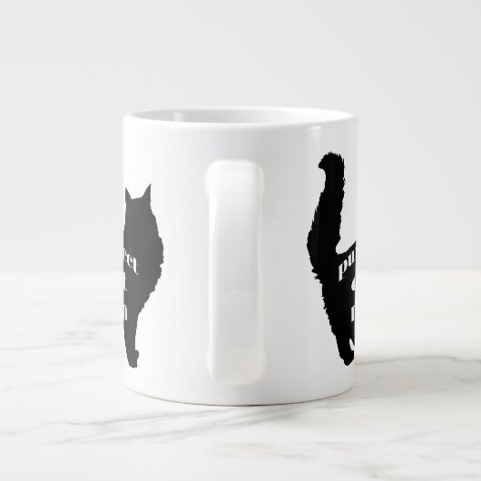 Niedliche SImple Moderne Cat-Mama Jumbo-Tasse (Rückseite)