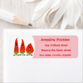 Niedliche Singen Chili Paprikaschoten Cartoon Illu (Insitu)