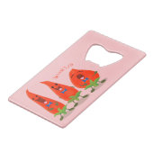 Niedliche Singen Chili Paprikaschoten Cartoon Illu Geldbeutel Flaschenöffner (Vorderseite Schrägansicht)